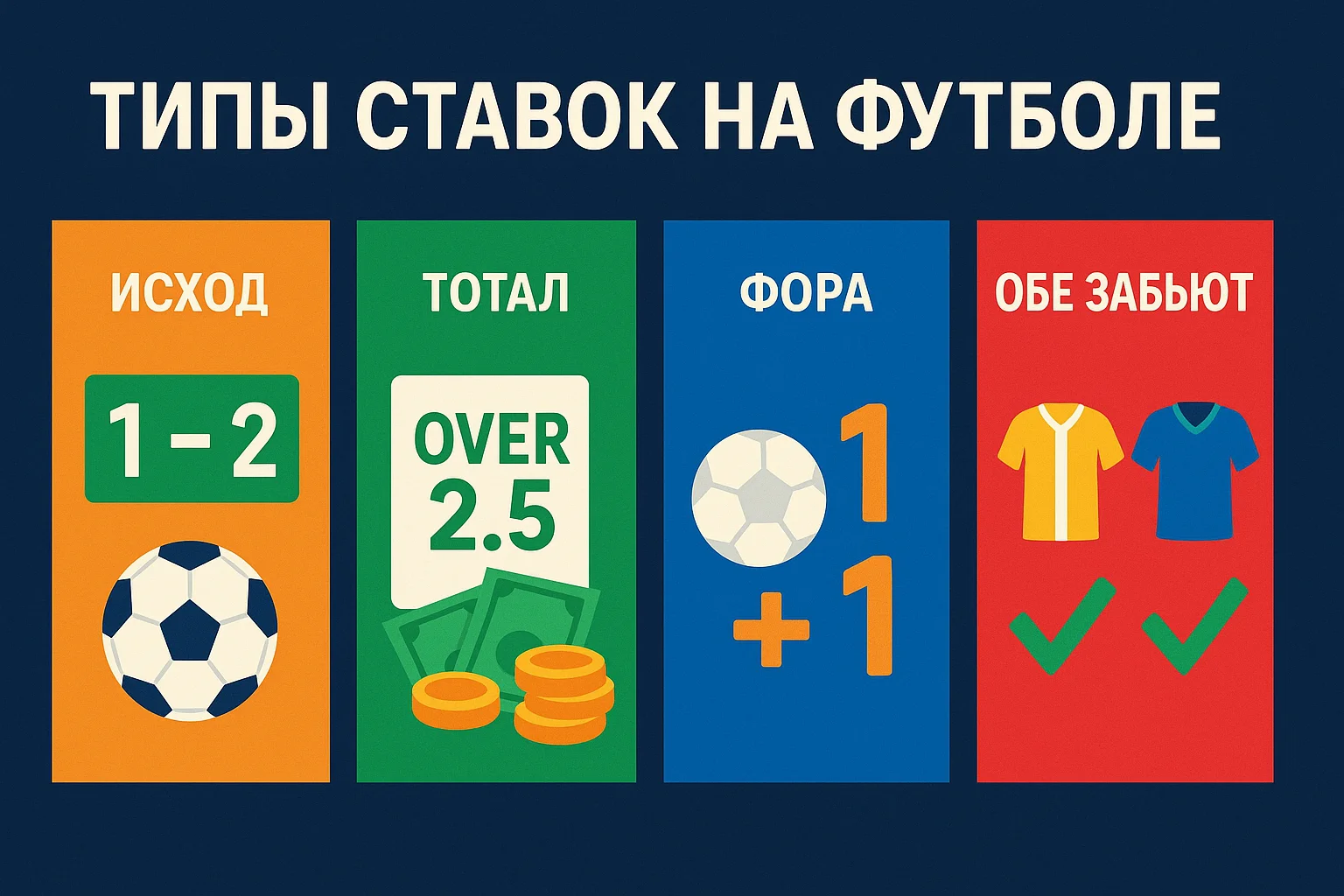 Типы ставок на футбол